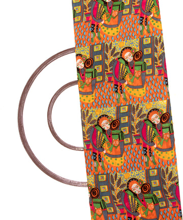 Multi Colour Figure Digital Printed Pure Muslin Fabric